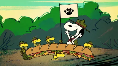 Un Beagle Scout se prepara / Enseñar a un ave a pescar